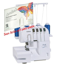 AKCE!!! OVERLOCK BROTHER 2104D + sada nití ZDARMA