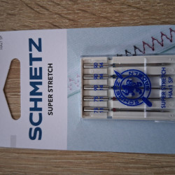 Overlockové jehly strojové HAX1 SP 75 a 90 SCHMETZ