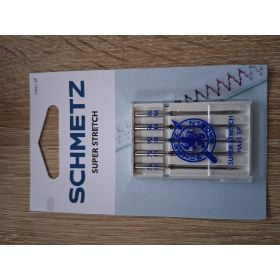 Overlockové jehly strojové HAX1 SP 75 a 90 SCHMETZ